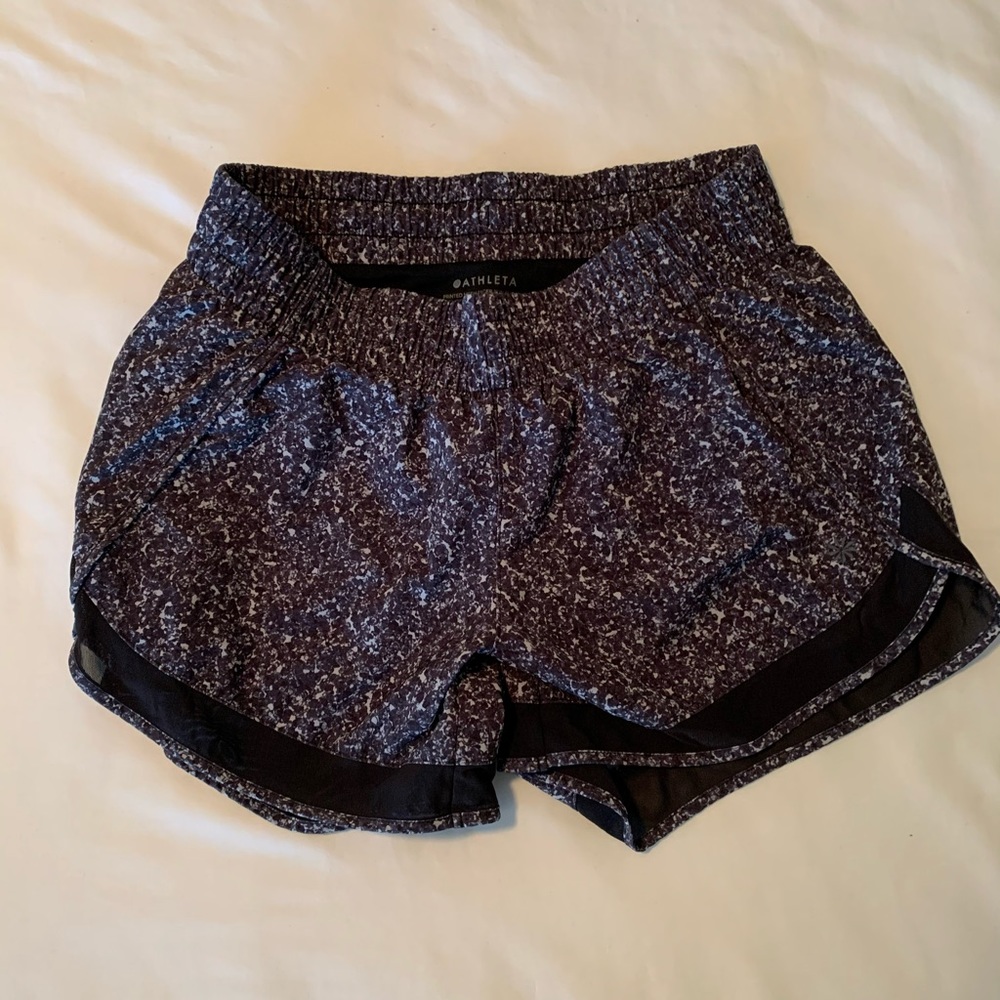 Athleta mesh racer run women shorts 4 inch